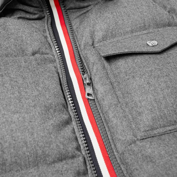 Moncler Brazeau Wool Down Jacket Grey 