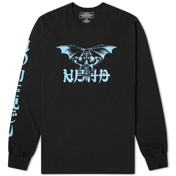 Neighborhood Long Sleeve No Mercy Tee Black Blue End