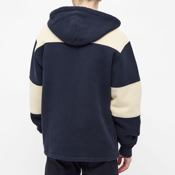 hooded rugby shirt