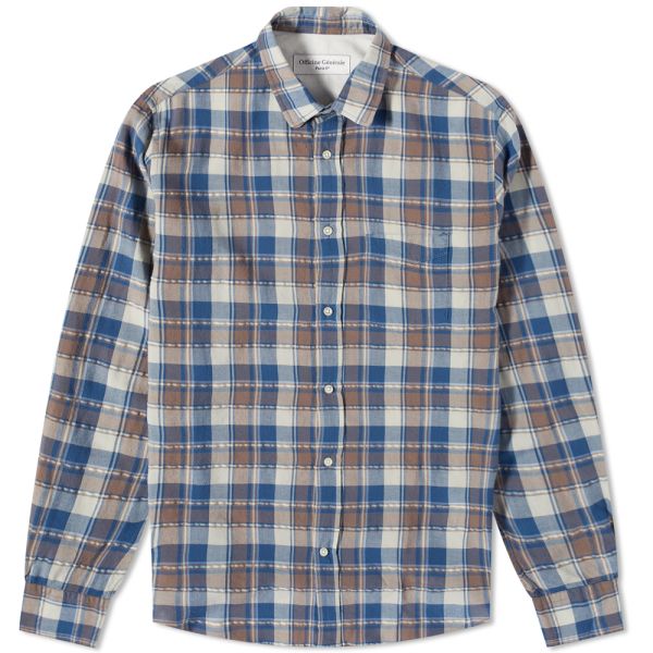 Blue and brown shirt Clearance