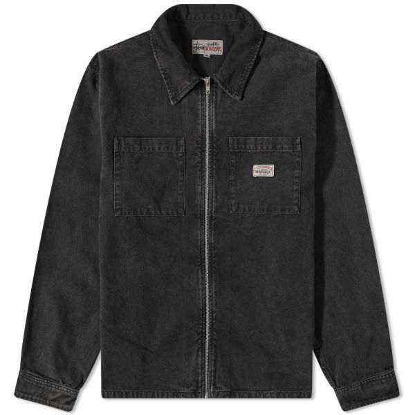 stussy WASHED CANVAS WORK SHIRT（Stussy Washed Canvas Zip