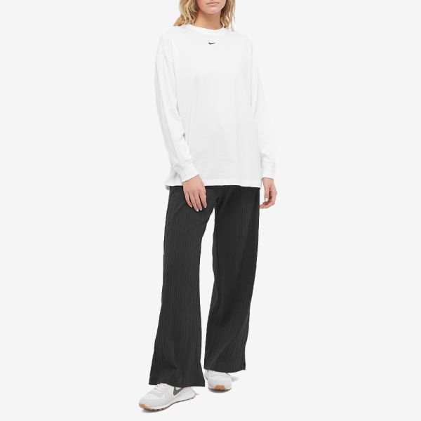 nike long sleeve top white