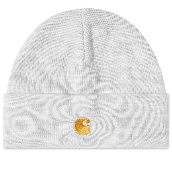 Carhartt WIP Chase Beanie Ash Heather & Gold END. (Global)