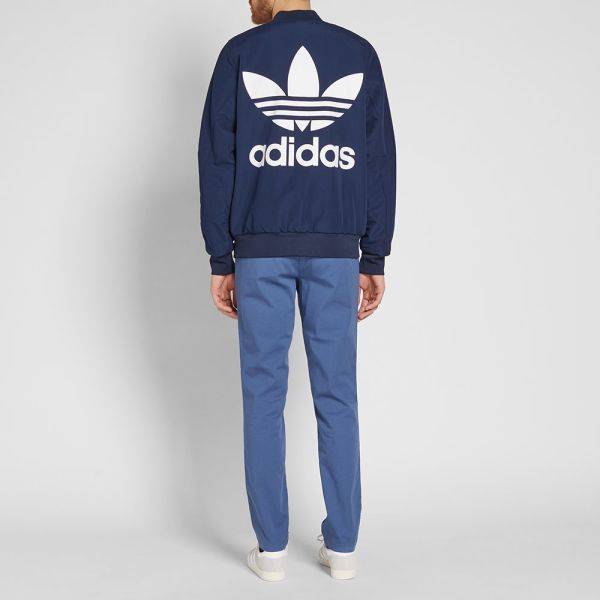 adidas navy bomber jacket