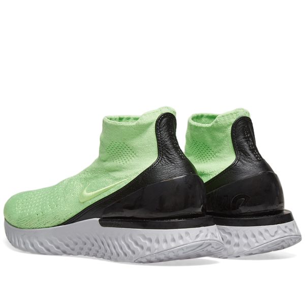 2019 rise react flyknit running shoes black
