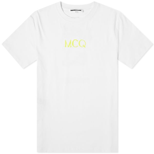 Mcq Alexander Mcqueen Logo Tee Optic White End
