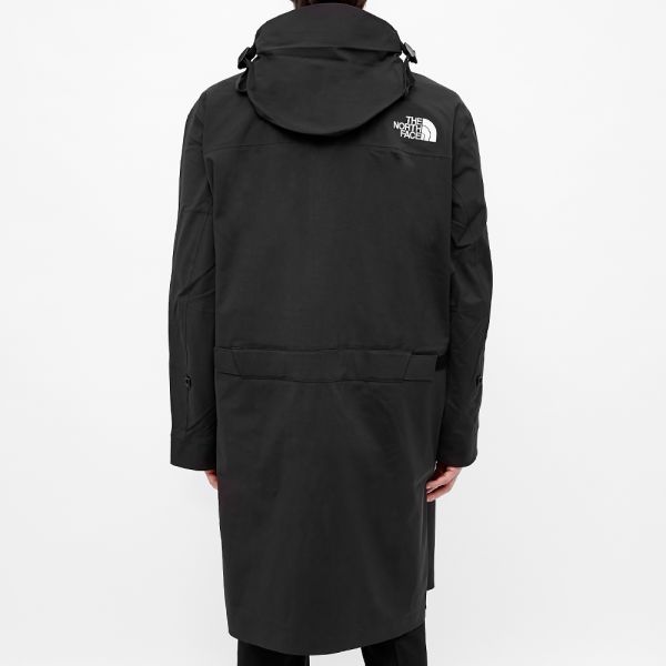 north face long black coat