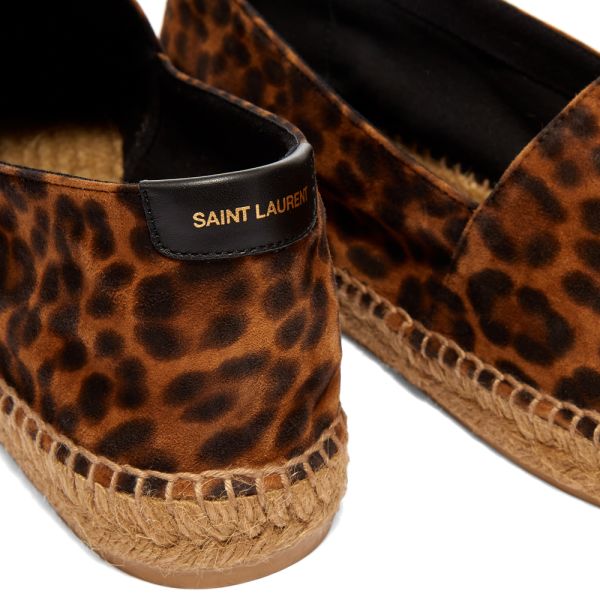 Brown leather espadrilles clearance