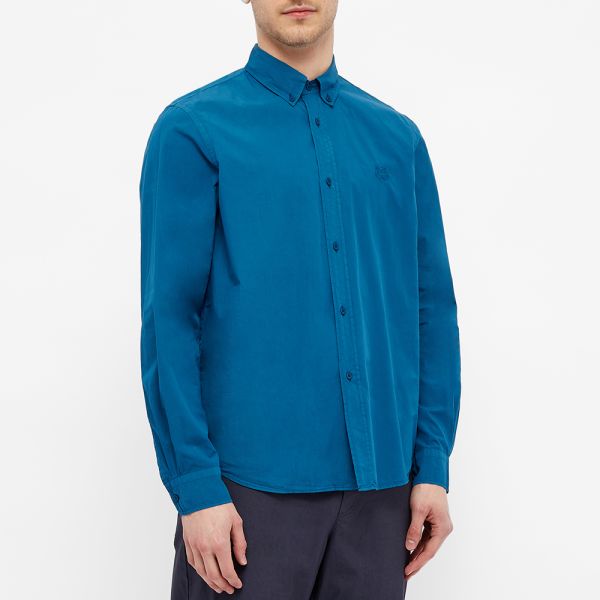 Kenzo Tiger Crest Poplin Shirt Kenzo Tiger Crest Poplin Shirt