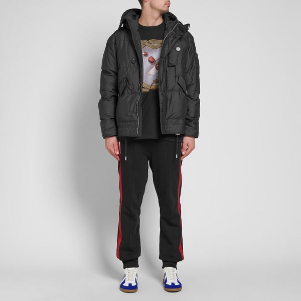 givenchy embroidered logo padded jacket