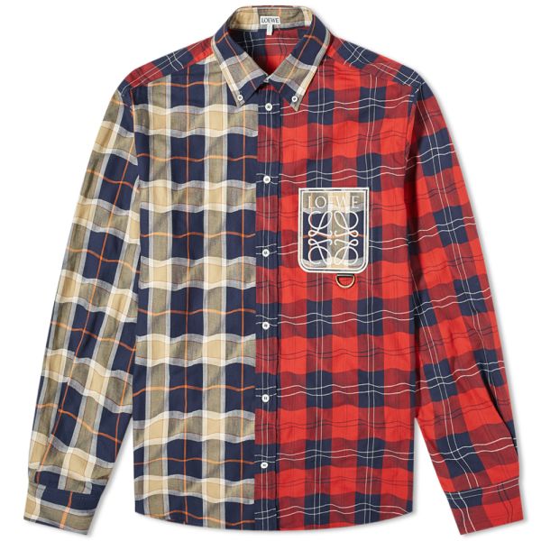 loewe patchwork shirt