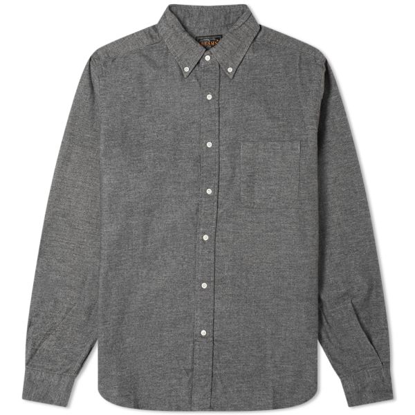 Solid grey flannel shirt clearance