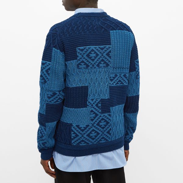 beams plus patchwork cardigan