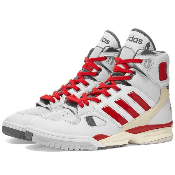 Adidas X Kid Cudi Torsion Artillery Hi Bill Ted Whte Scarlet Off White End