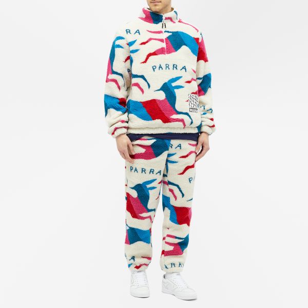 Parra jumping foxes sherpa fleece pullover clearance