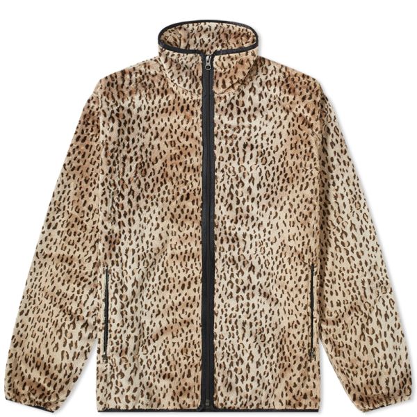 leopard print track jacket