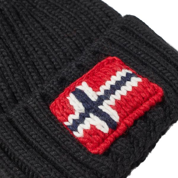 napapijri semiury bobble hat black