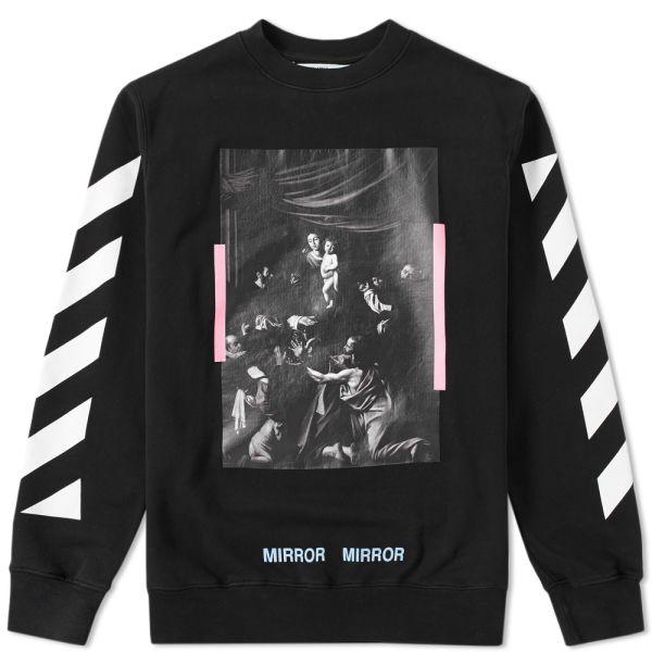 Off white sweater mirror mirror clearance