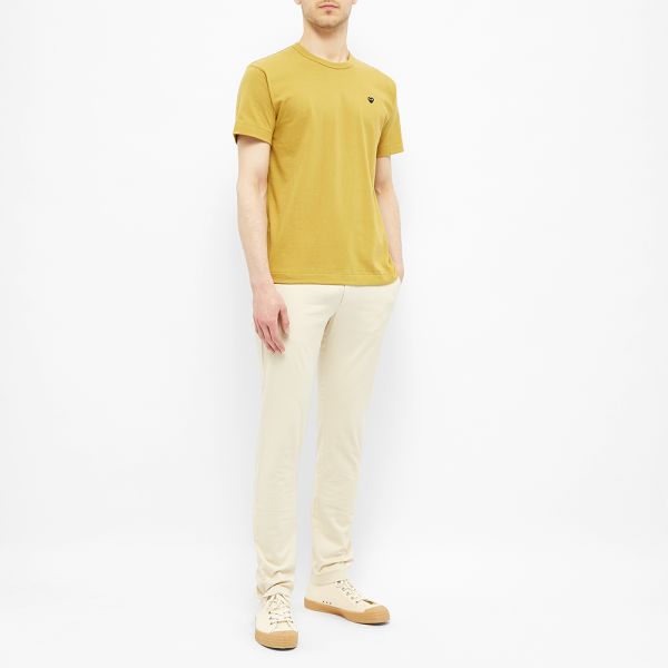 comme des garcons white shirt black heart