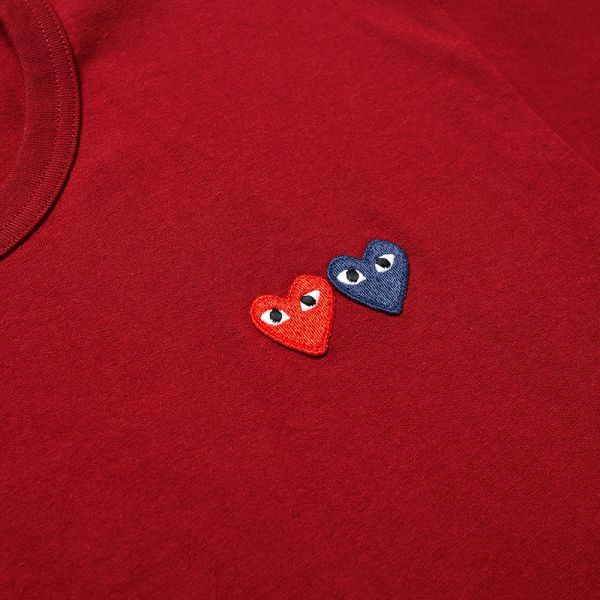 Comme des Garcons Play Double Heart Tee 