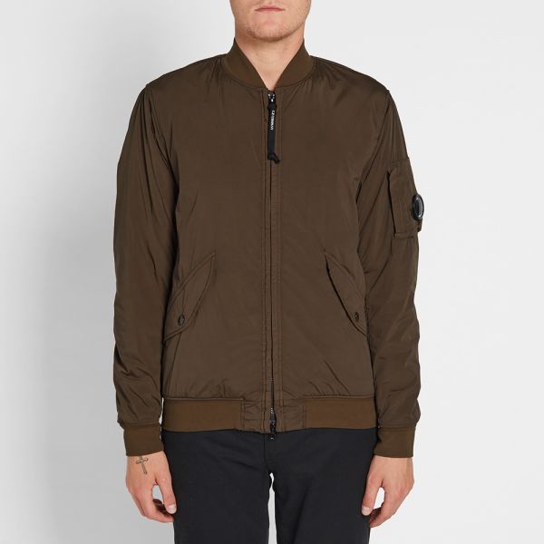 cp company padded bomber jacket