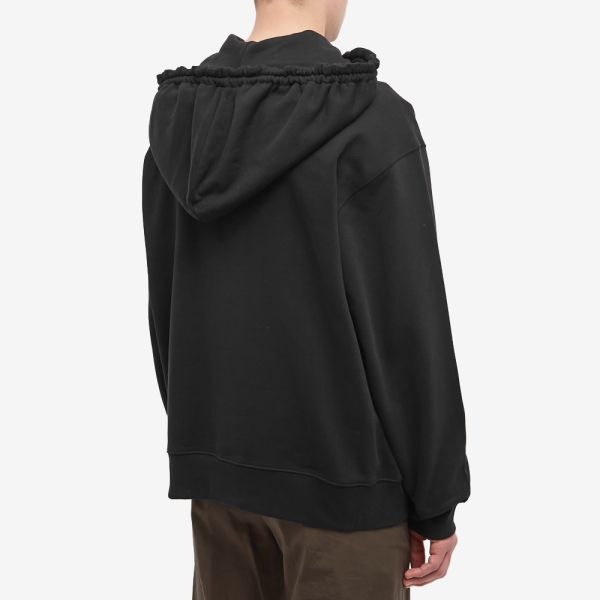 国内発送 Dries Van Noten HAXEL ダブルコードパーカー DRIES VAN NOTEN 2022SS HAXEL パーカー 黒 S