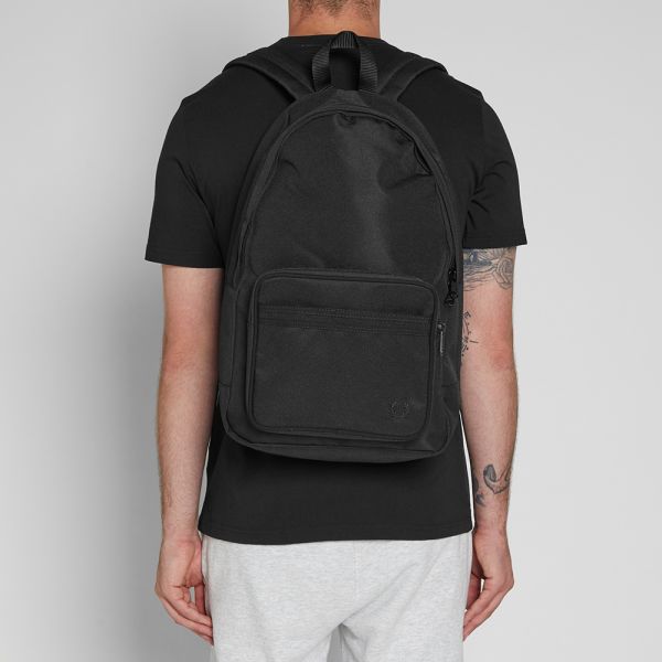 Twin Tipped Rucksack All Black Backpack Fred Perry Bags L2201-154