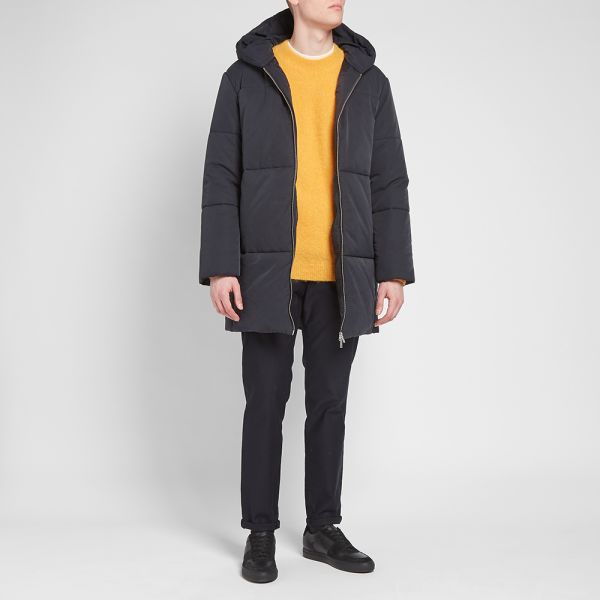 Navy padded parka clearance
