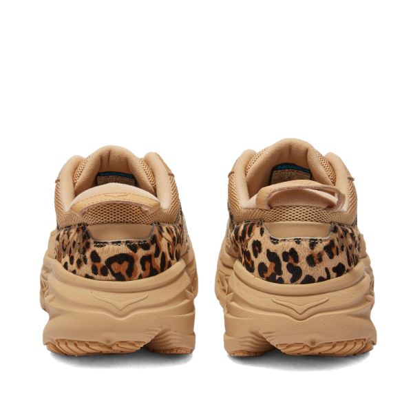 Hoka One One X Engineered Garments Bondi Sand Leopard Print End