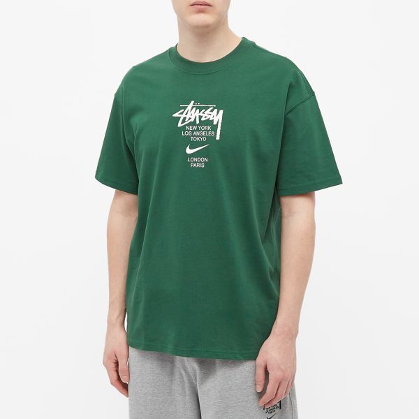 Nike x stussy t shirt green clearance
