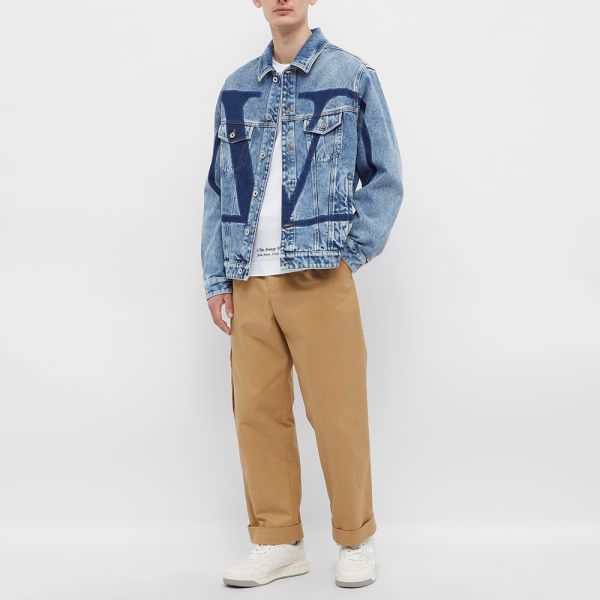 Valentino Washed Logo Denim Jacket 