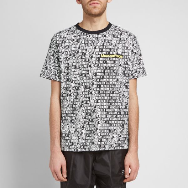 Moncler Genius - 7 Moncler Fragment Hiroshi Fujiwara - Allover Moxxxer Fxxxx Print Tee Moncler Genius - 7 Moncler Fragment Hiroshi Fujiwara - Allover Moxxxer Fxxxx Print Tee