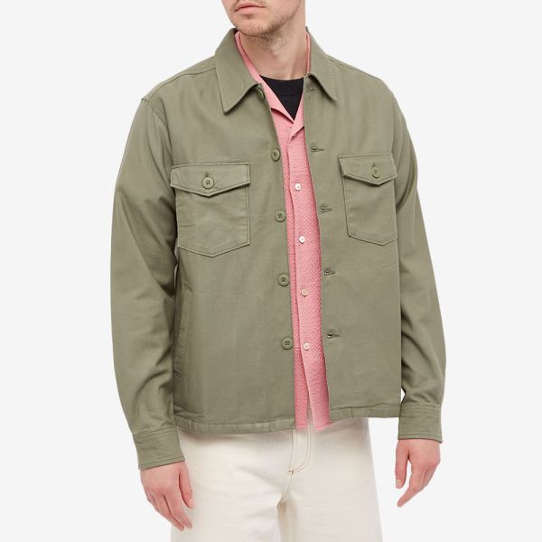 twill olive jacket