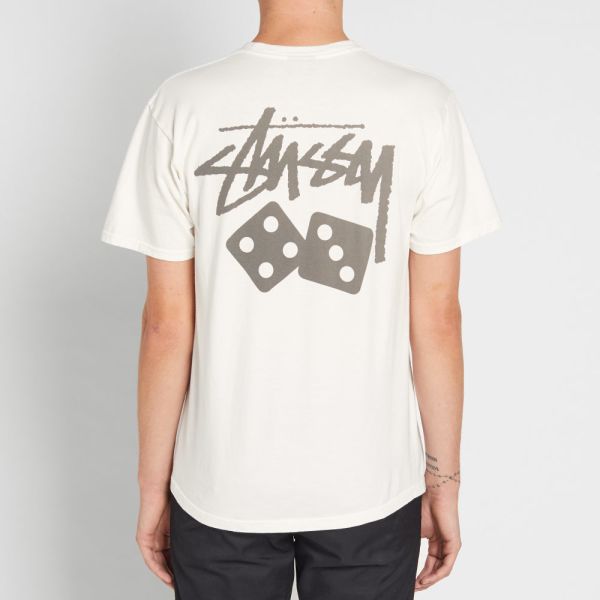 stussy dice pigment dyed tee