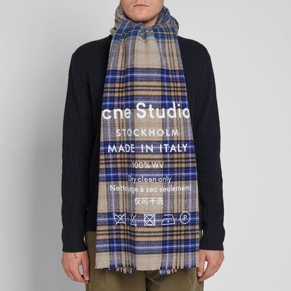 acne studios oatmeal scarf