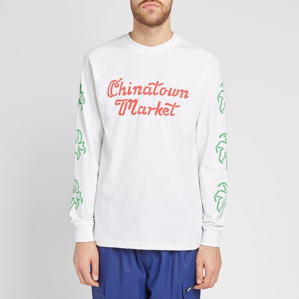 Chinatown market long sleeve shirt clearance