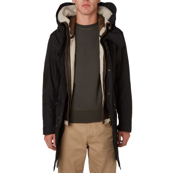 ten c shearling hooded liner