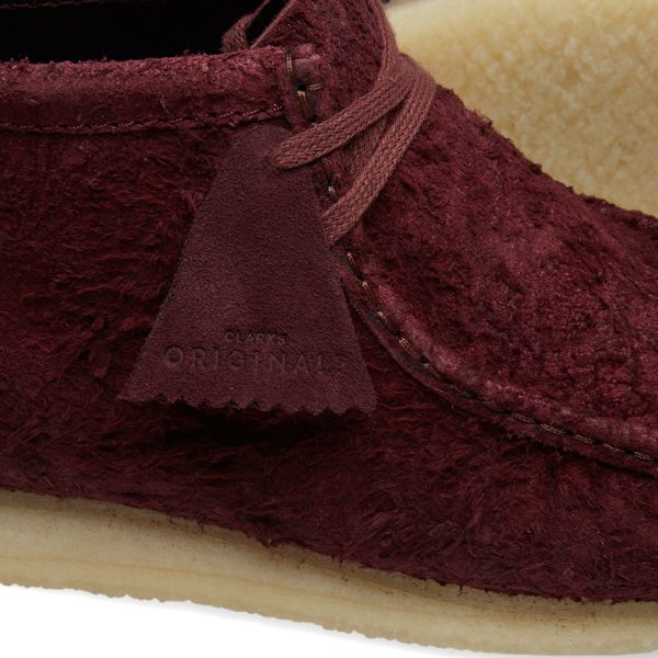 burgundy wallabees