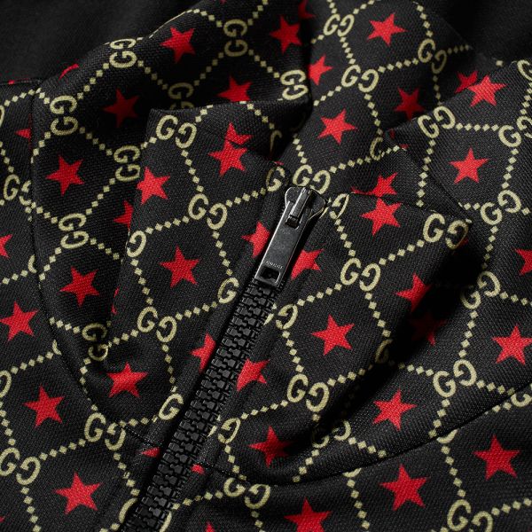 gucci jacket black and red