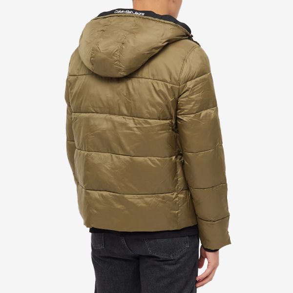 Calvin Klein Logo Tape Down Jacket Burnt Olive END. (IT)