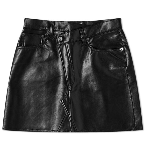 Agolde Recycled Leather Skirt Black END. (Global)