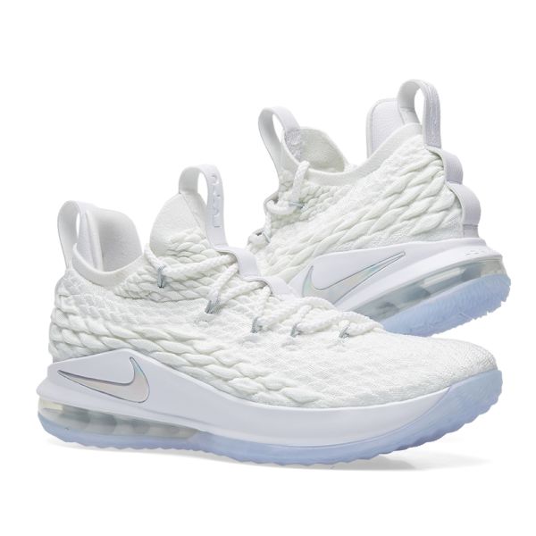 nike lebron xv low white
