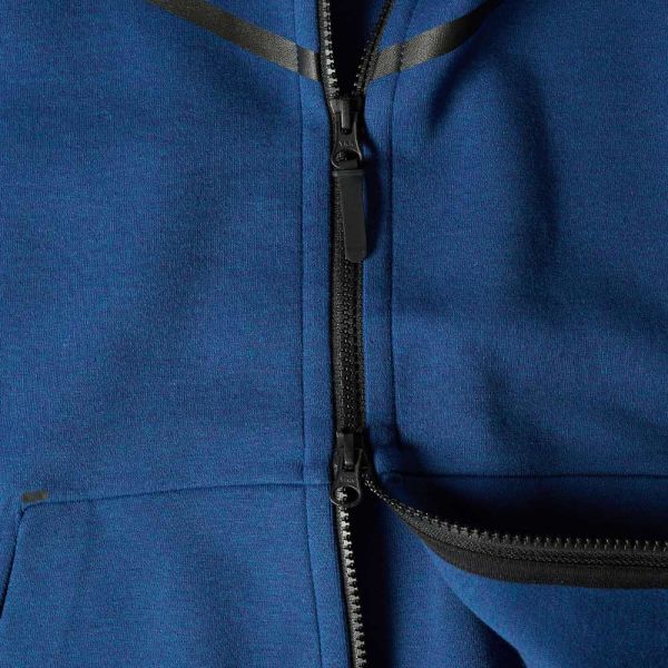 blue and black tech fleece