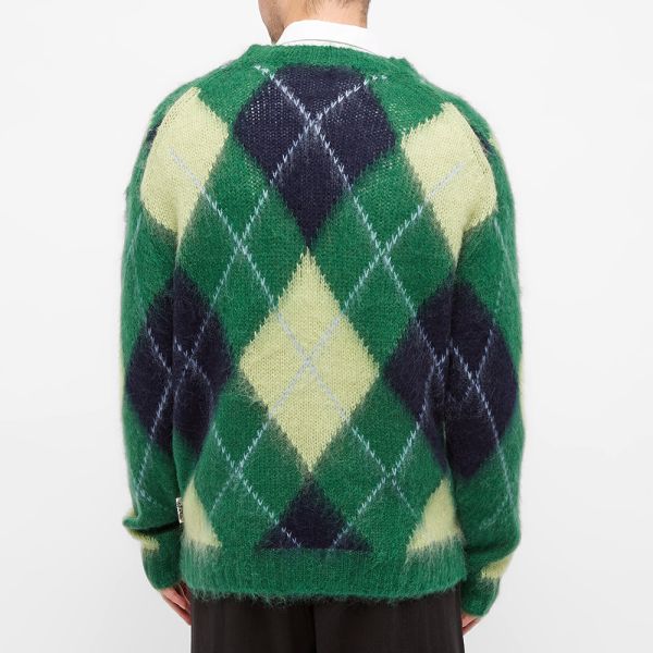 green mohair jumper