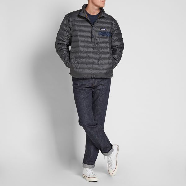 patagonia down snap pullover