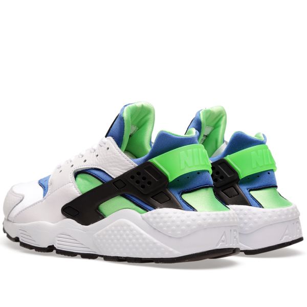 huarache green and white