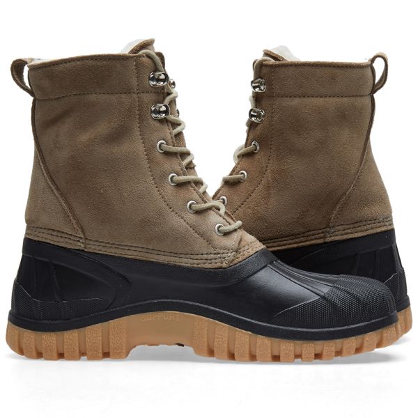 beige duck boots