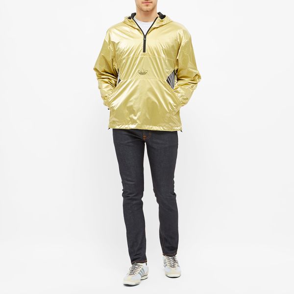 adidas windbreaker gold