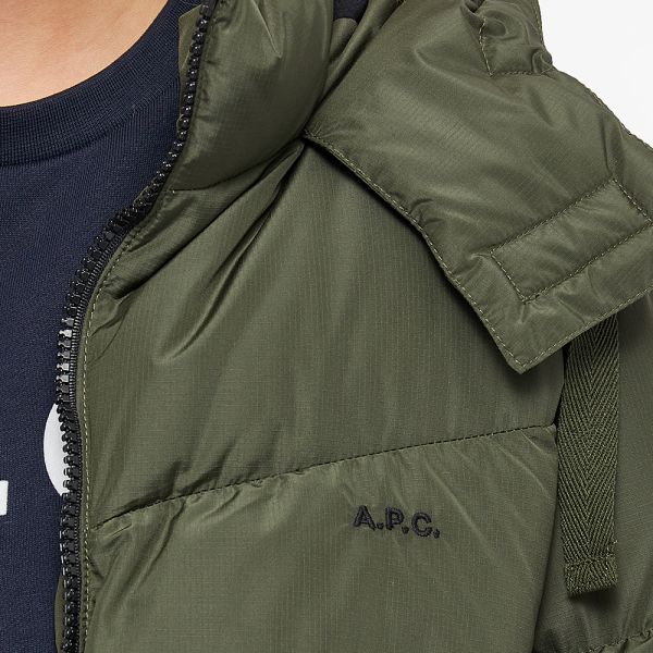 A.P.C Jane Puffer Coat Khaki | END 