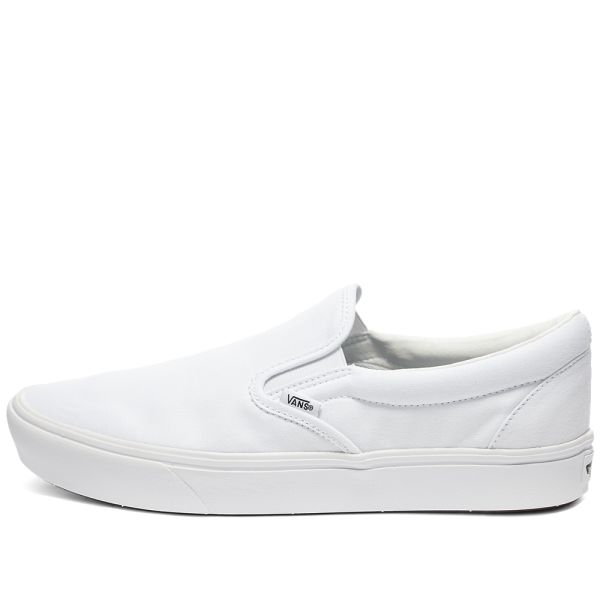 white vans slide on